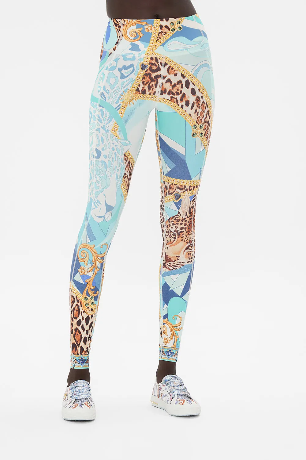 ACTIVE LEGGING WITH SIDE POCKET SKY CHEETAH