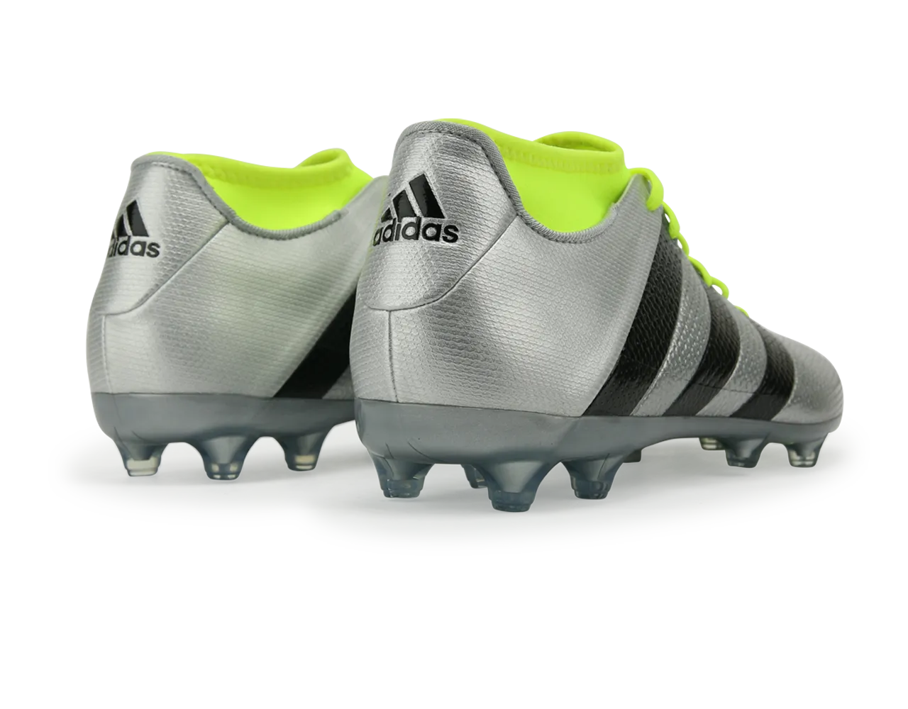 adidas Men's ACE 16.2 Primemesh FG/AG Silver Metalic/Core Black/Solar Yellow