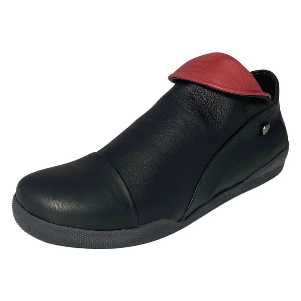 Andrea Conti Flipside Black/Burgundy Combo Shoe (Women's)