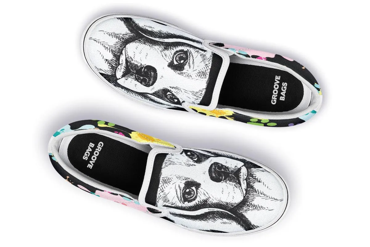 Artsy Beagle Slip-On Shoes