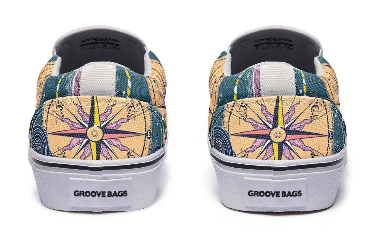 Artsy Compass Slip-On Shoes