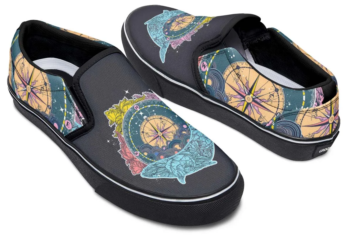 Artsy Compass Slip-On Shoes