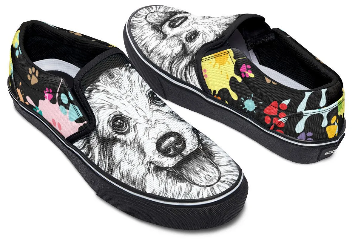 Artsy Corgi Slip-On Shoes