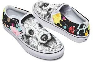 Artsy Corgi Slip-On Shoes