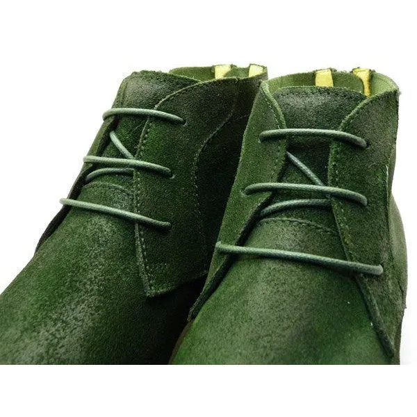 [Basil Green] - Round Waxed Cotton Shoelaces