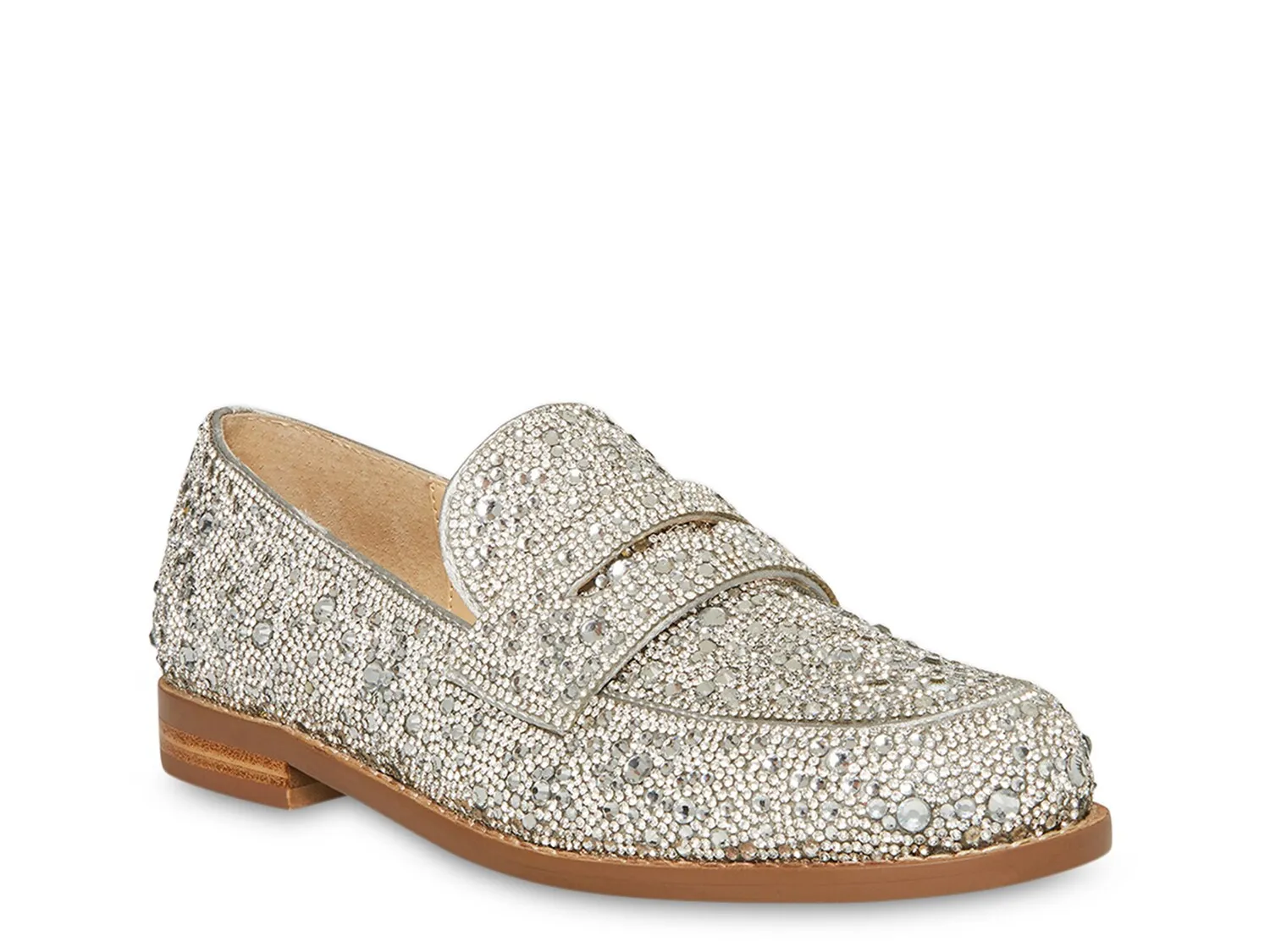 Betsey Johnson Aron loafers, silver