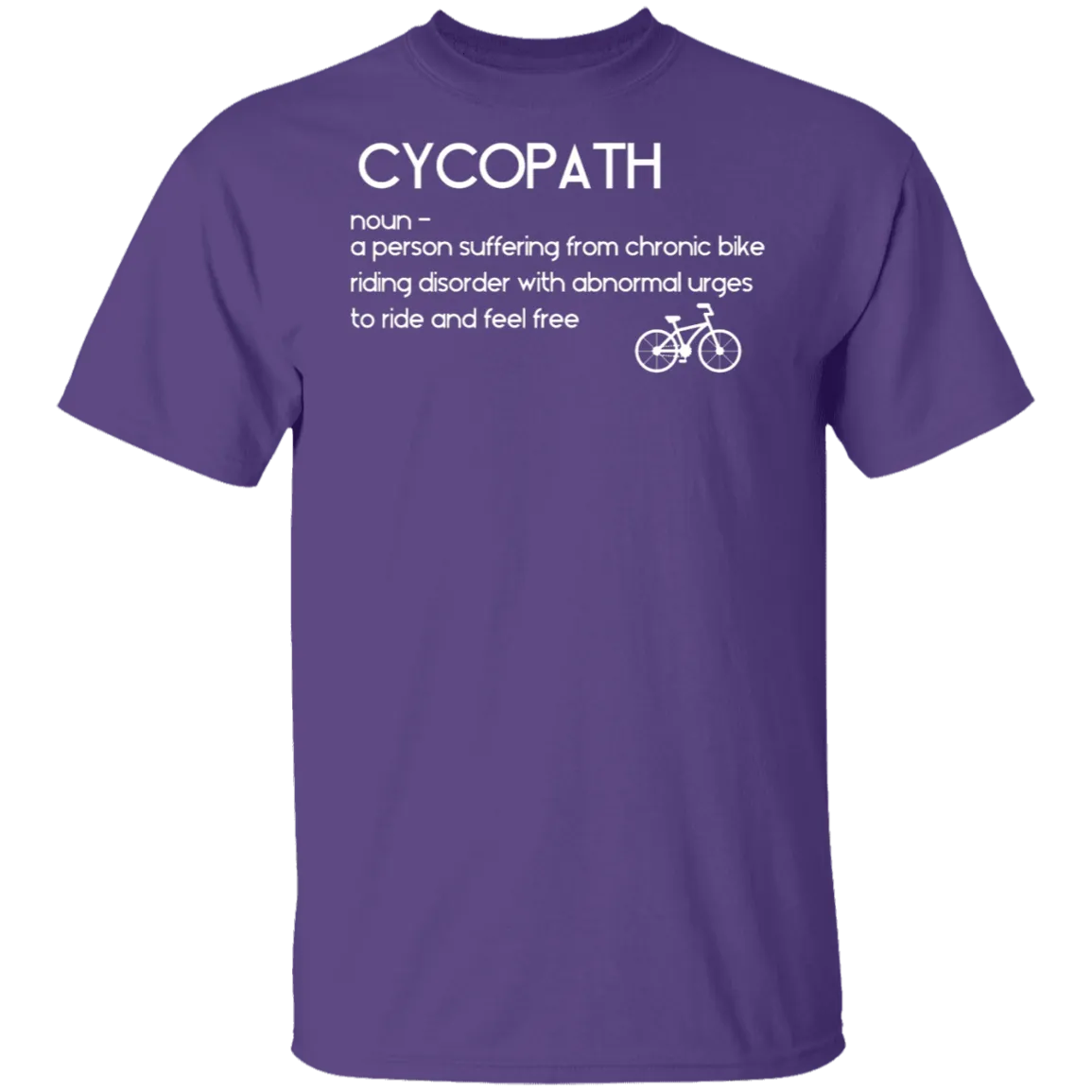 Bicyclist Cycopath Definition T-Shirt