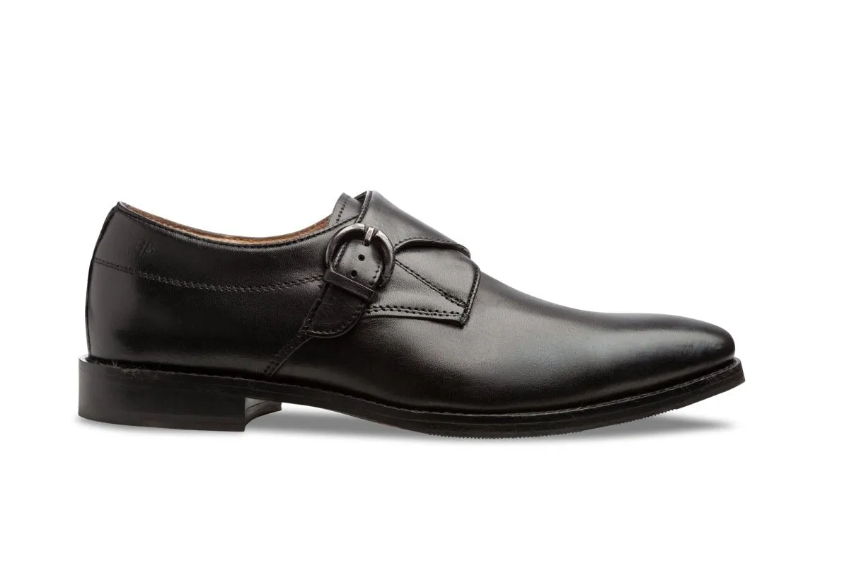 Black Monk Strap Shoes