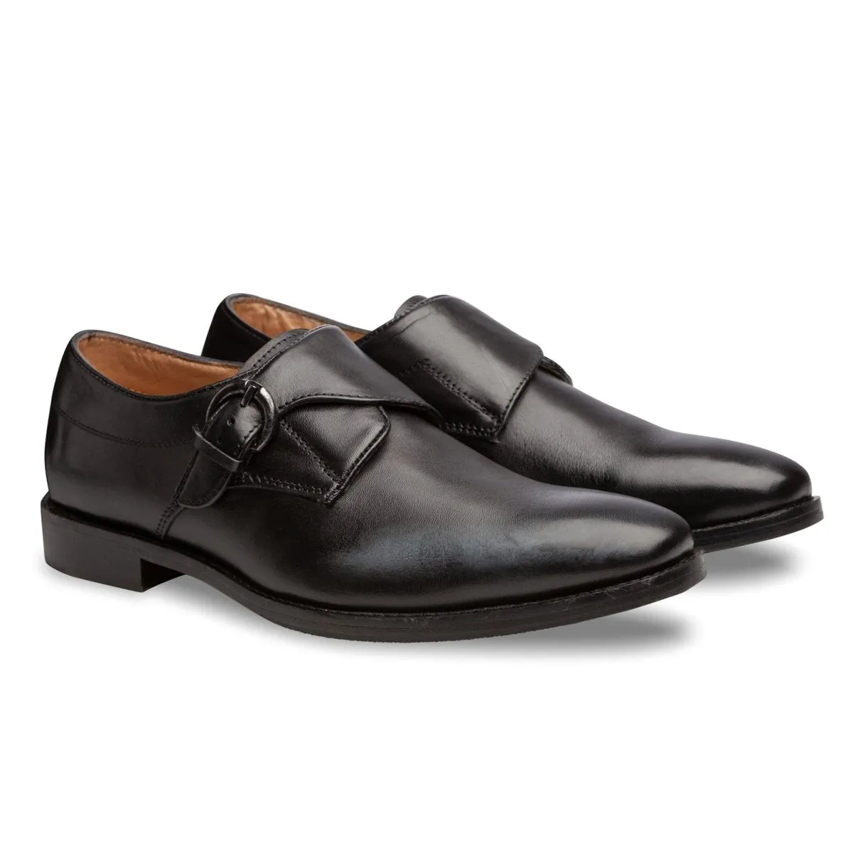 Black Monk Strap Shoes