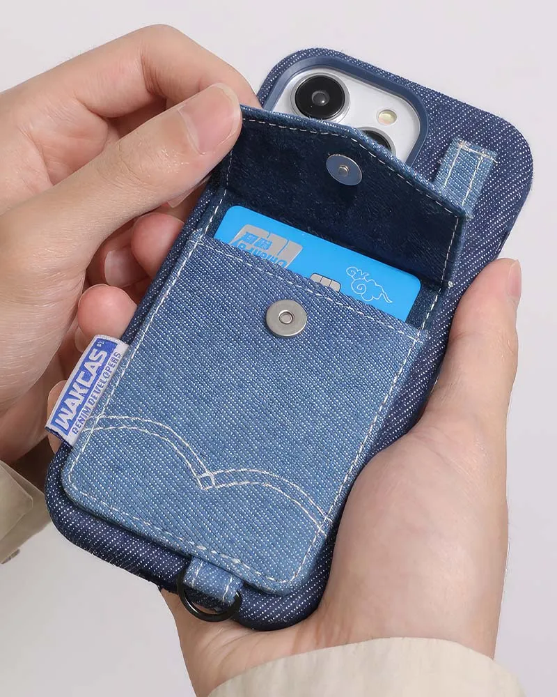 Blue Jeans Case With Card Pocket (iPhone 13/14/15 Series)