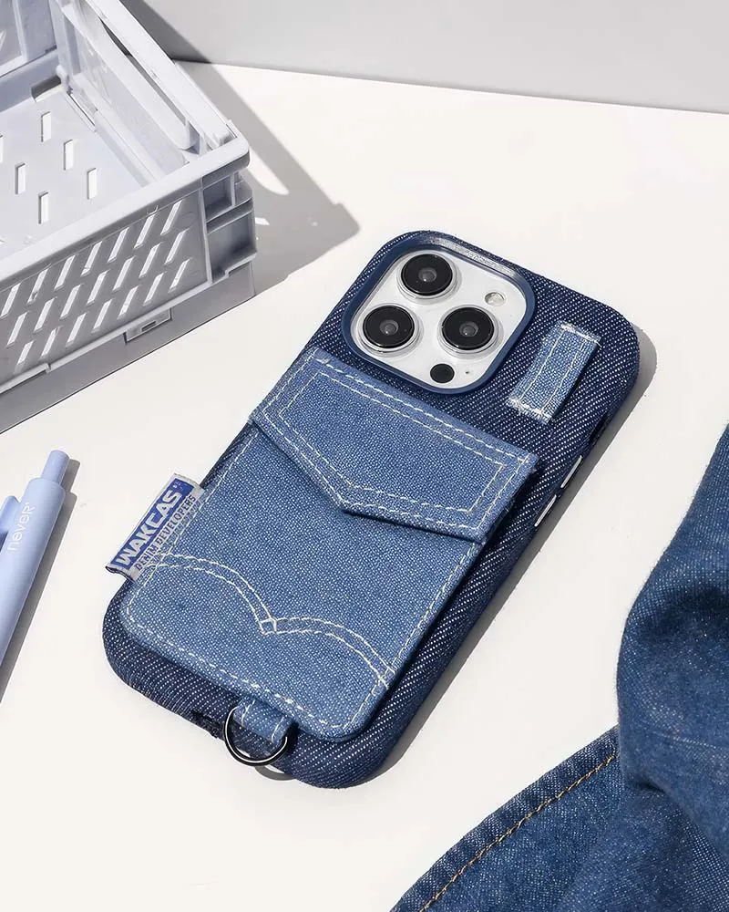 Blue Jeans Case With Card Pocket (iPhone 13/14/15 Series)