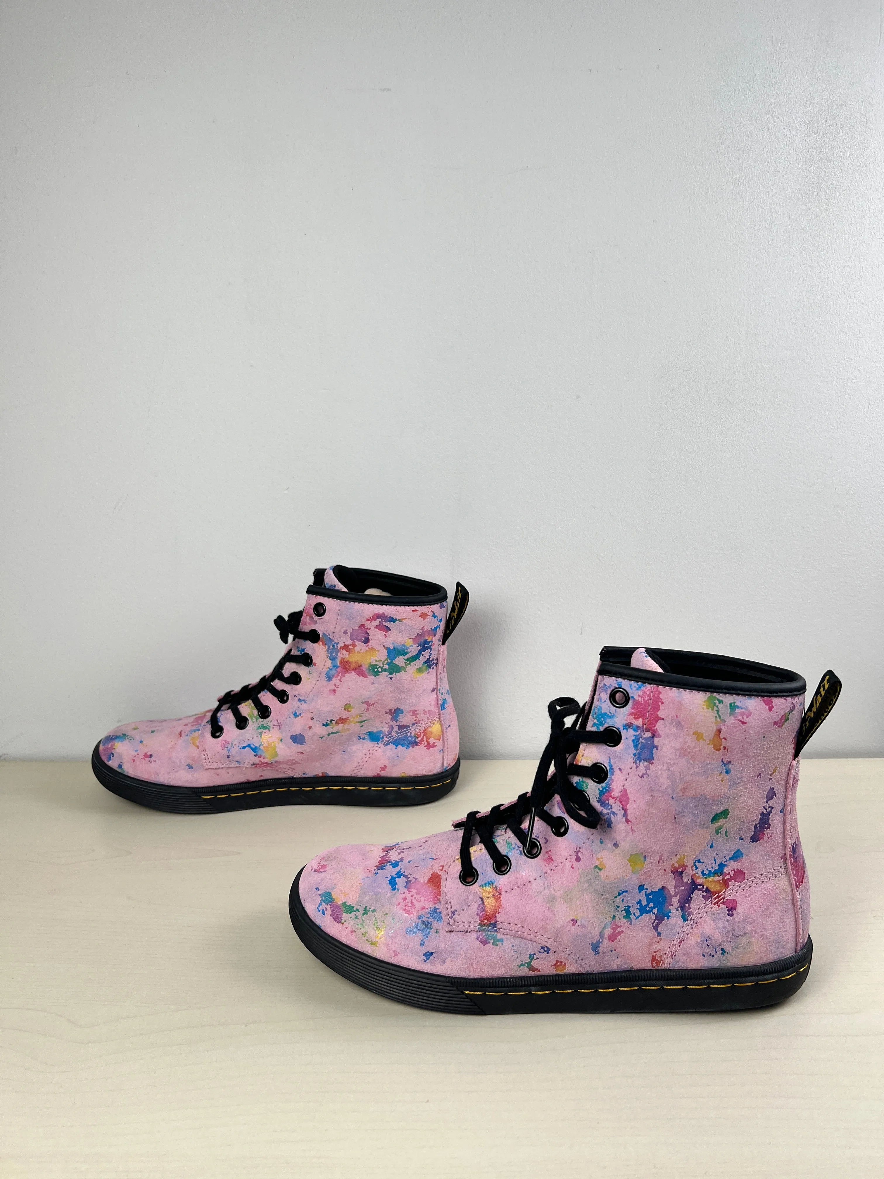 Boots Combat By Dr Martens In Pink, Size: 8