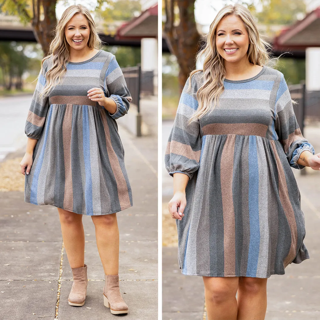 Bring Back The Moments Dress, Sage Mocha