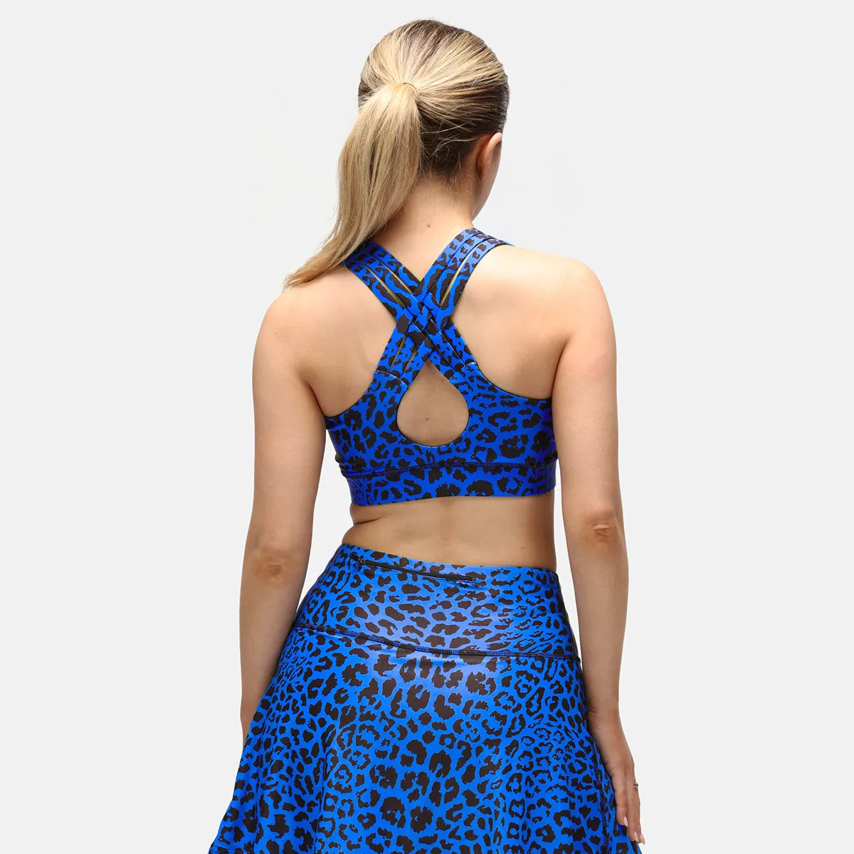 Cobalt Cat Cross Back Bra