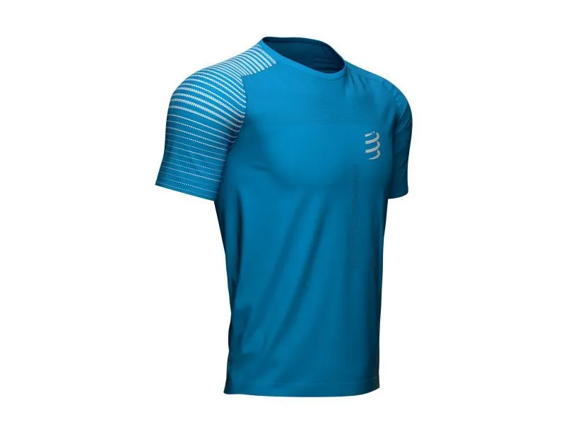 Compessport Men's Performance SS Tshirt - Hawaiian/Primerose