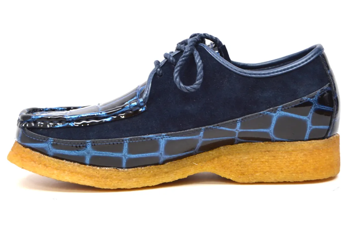 Crown Croc & Suede: Stylish and Comfortable Lace-Up Shoes