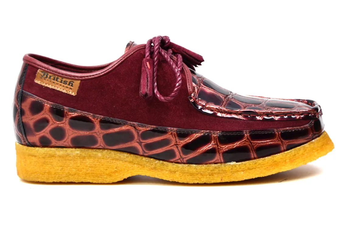 Crown Croc & Suede: Stylish and Comfortable Lace-Up Shoes