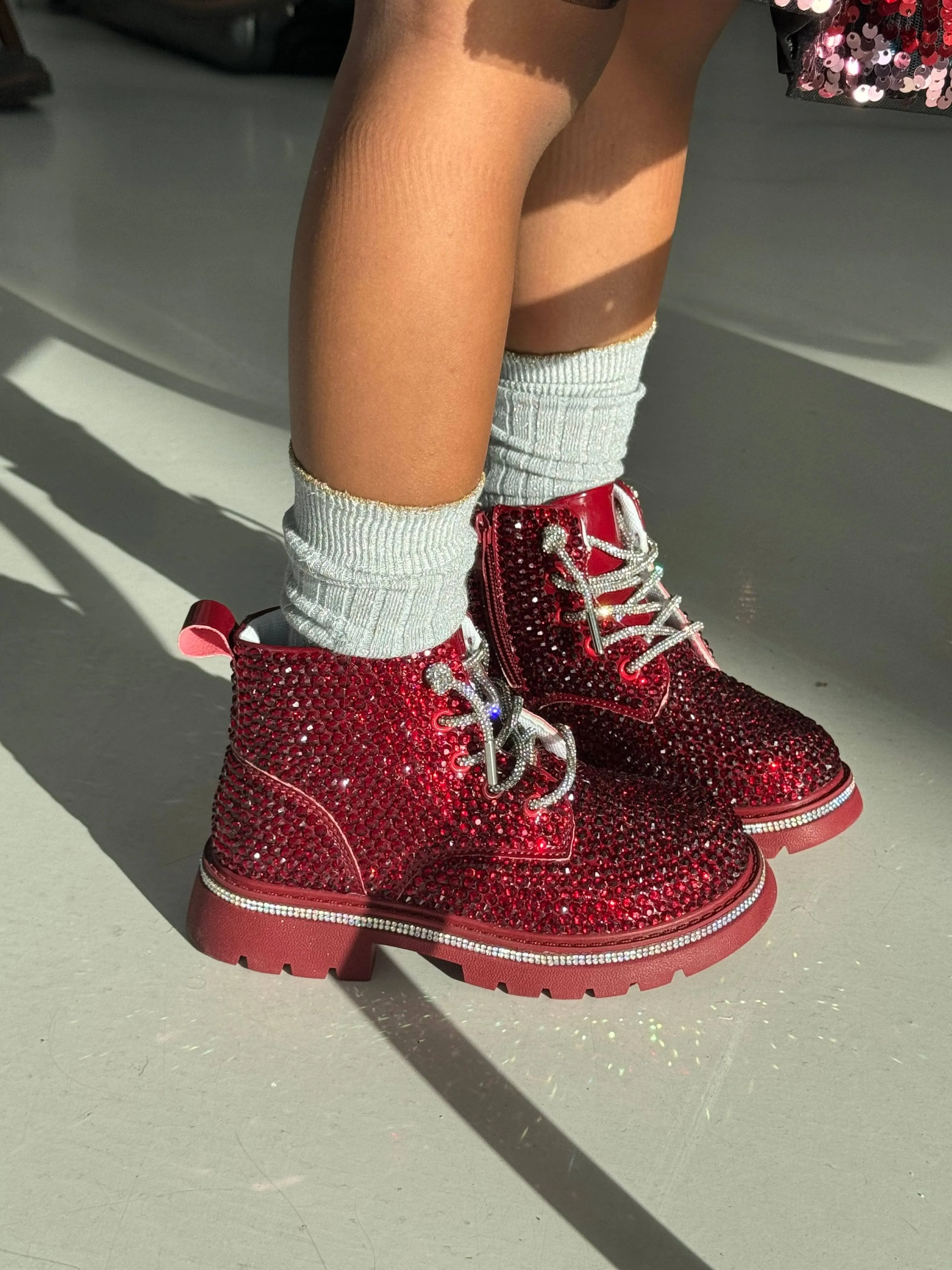 Crystal Ruby Boots