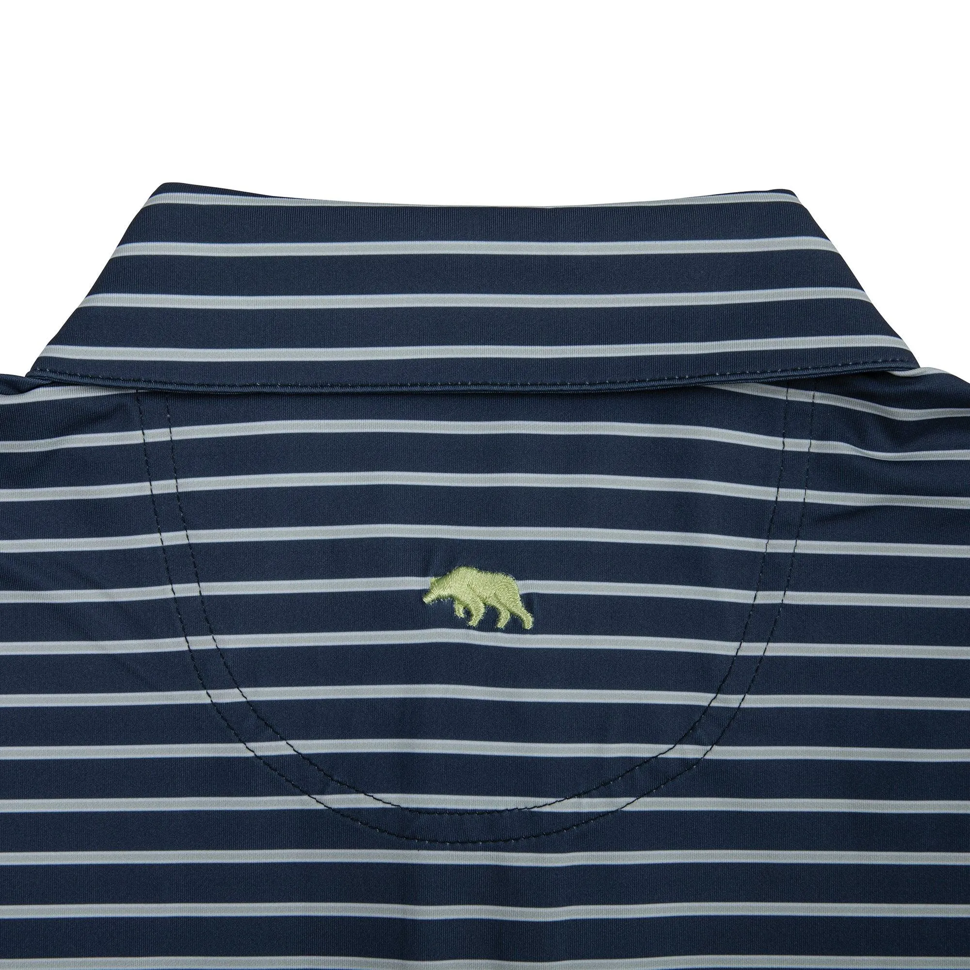 Eagle Stripe Performance Polo - Vintage Indigo/Smoke