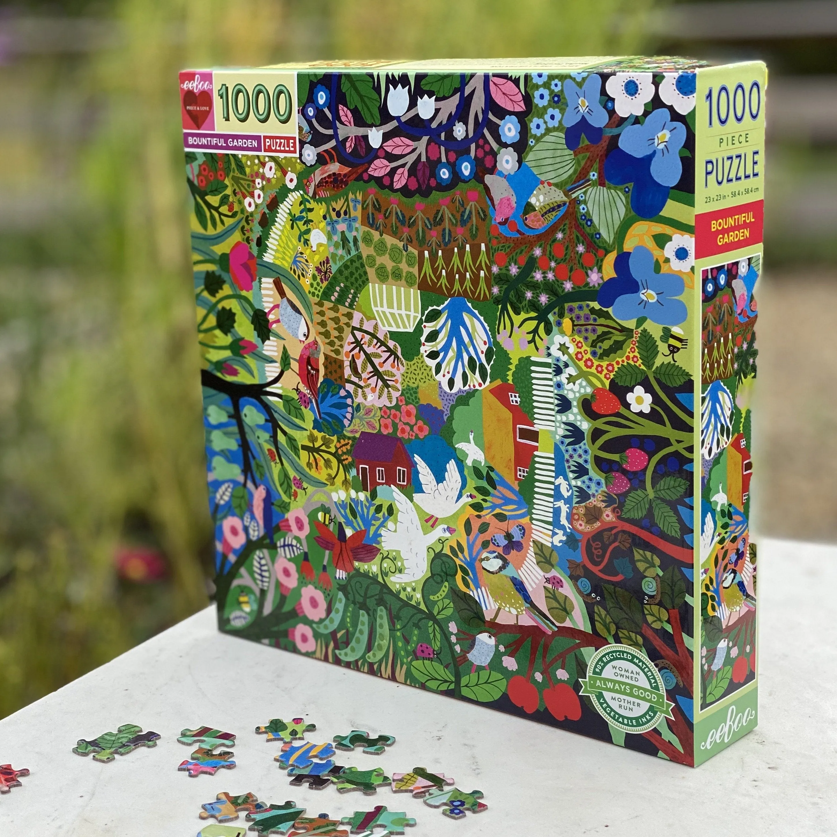 Eeboo Piece & Love Puzzles - Bountiful Garden