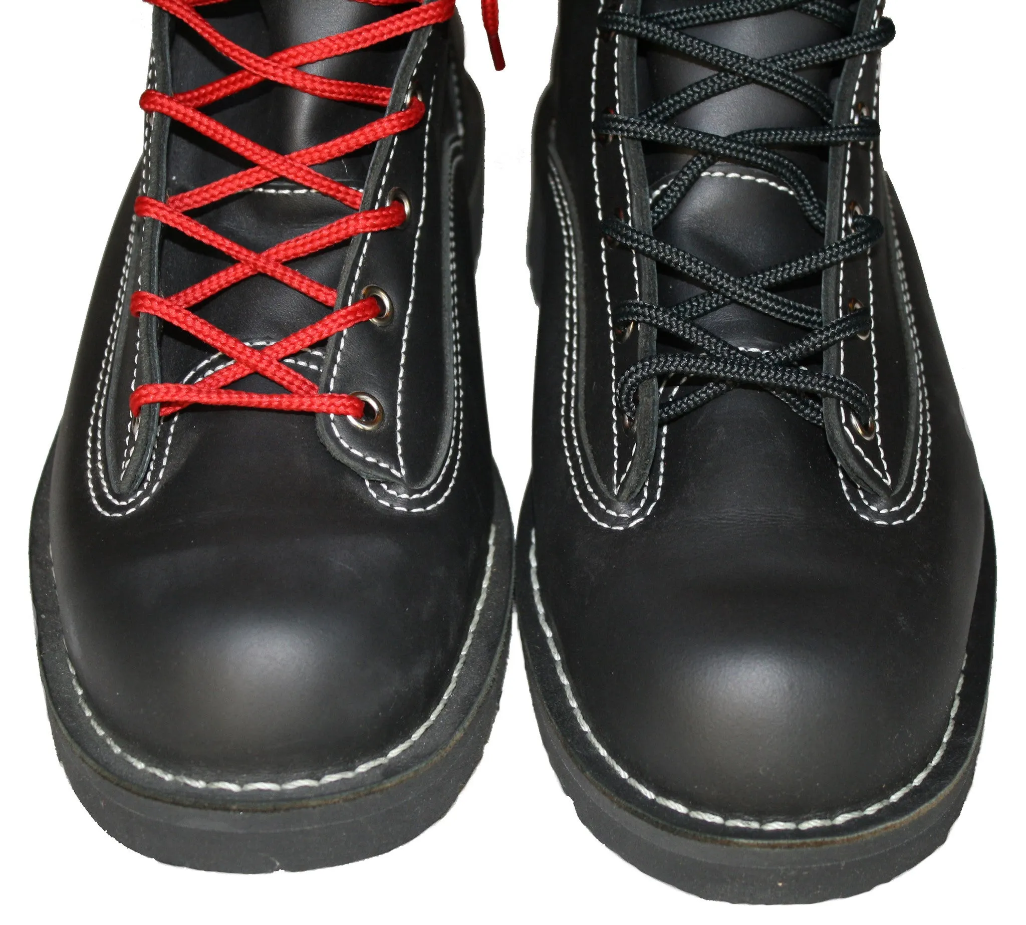 [Firebird Red] - Round Nylon Hiking Work Boot Shoelaces