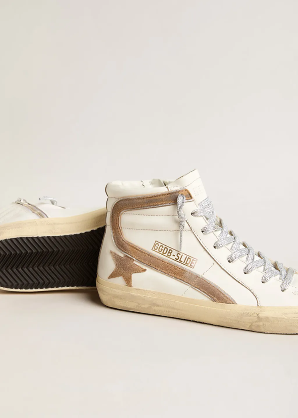 Golden Goose Deluxe Brand Slide Sneakers in White