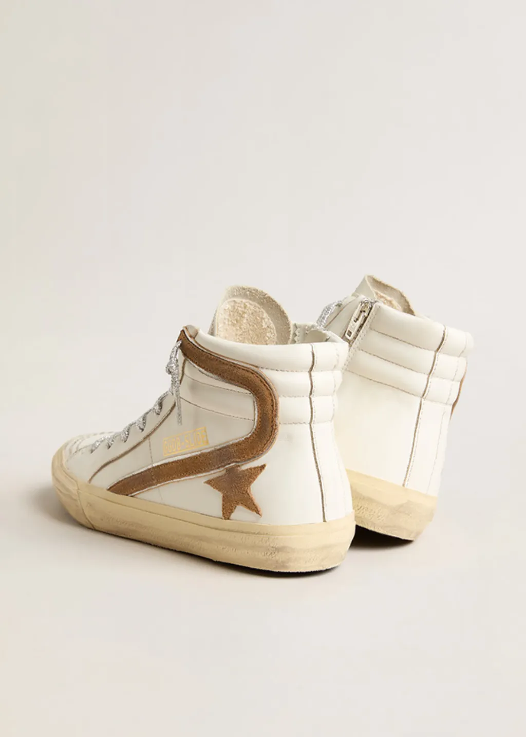 Golden Goose Deluxe Brand Slide Sneakers in White