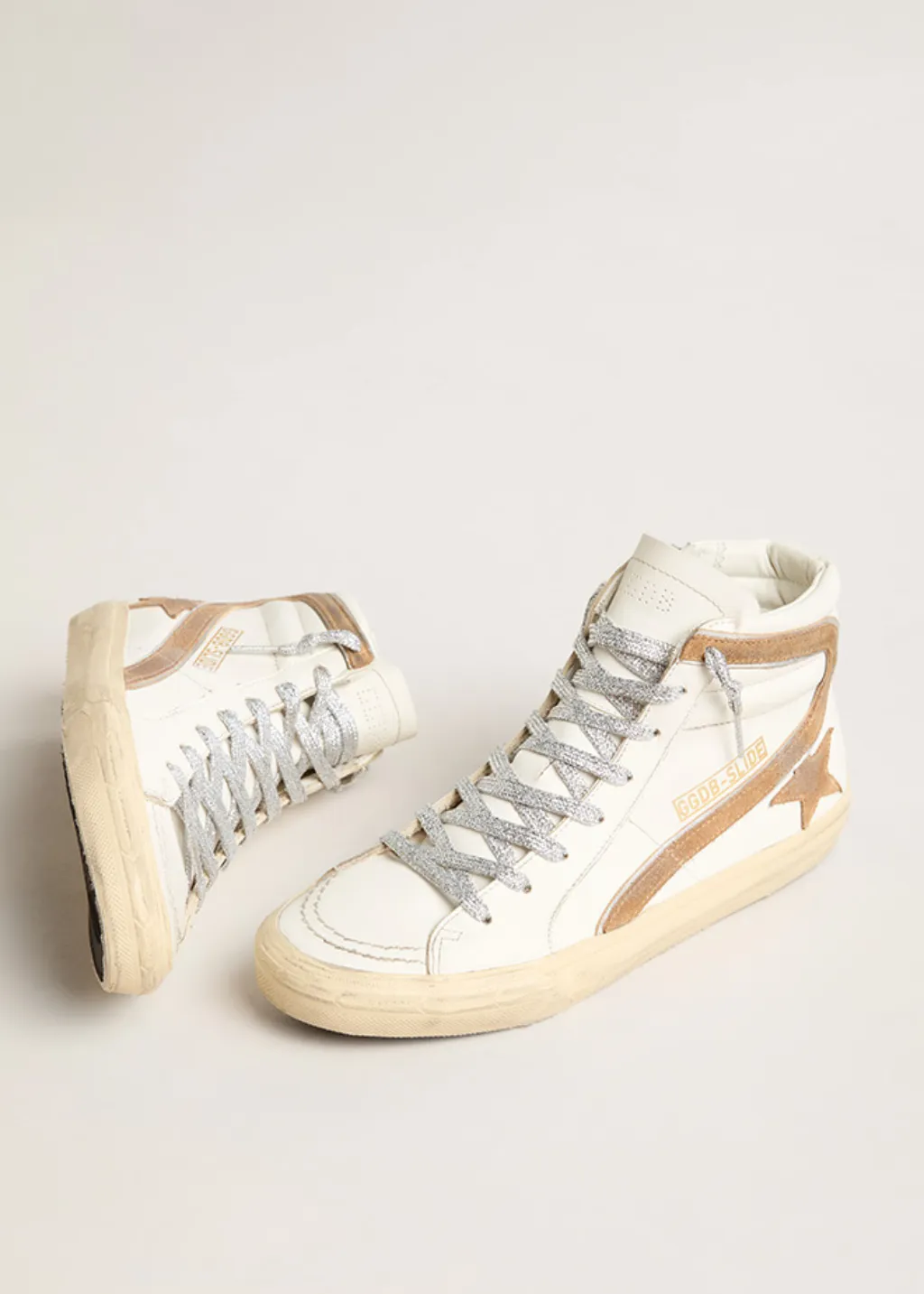 Golden Goose Deluxe Brand Slide Sneakers in White