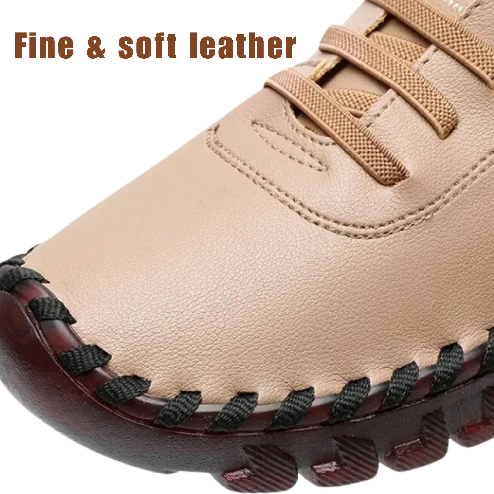 GRW Orthopedic Shoes For Women Soft Non-slip Lace Up Arch-support Leather Fashion