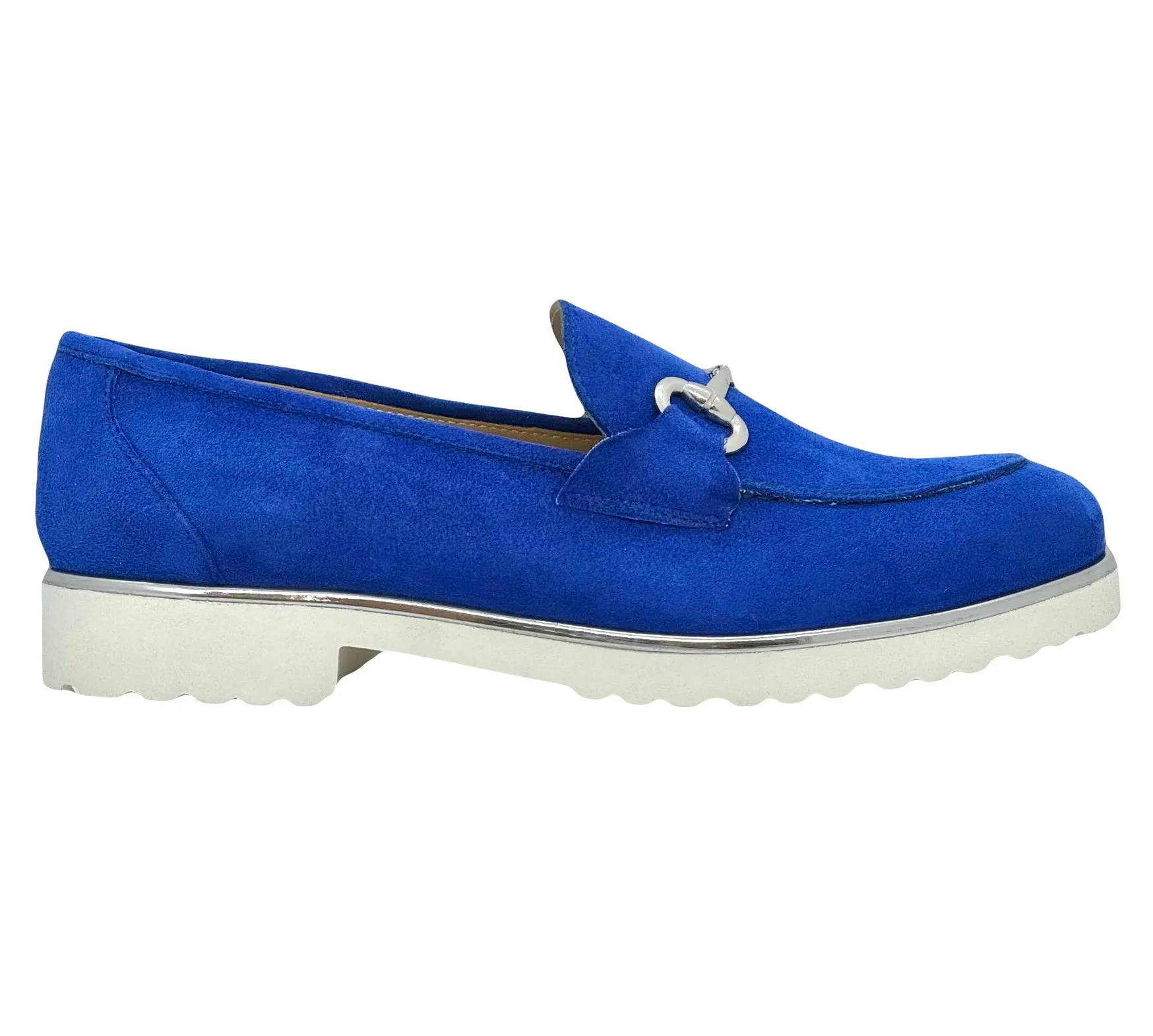 HB Ladies Suede Trim Moccasin