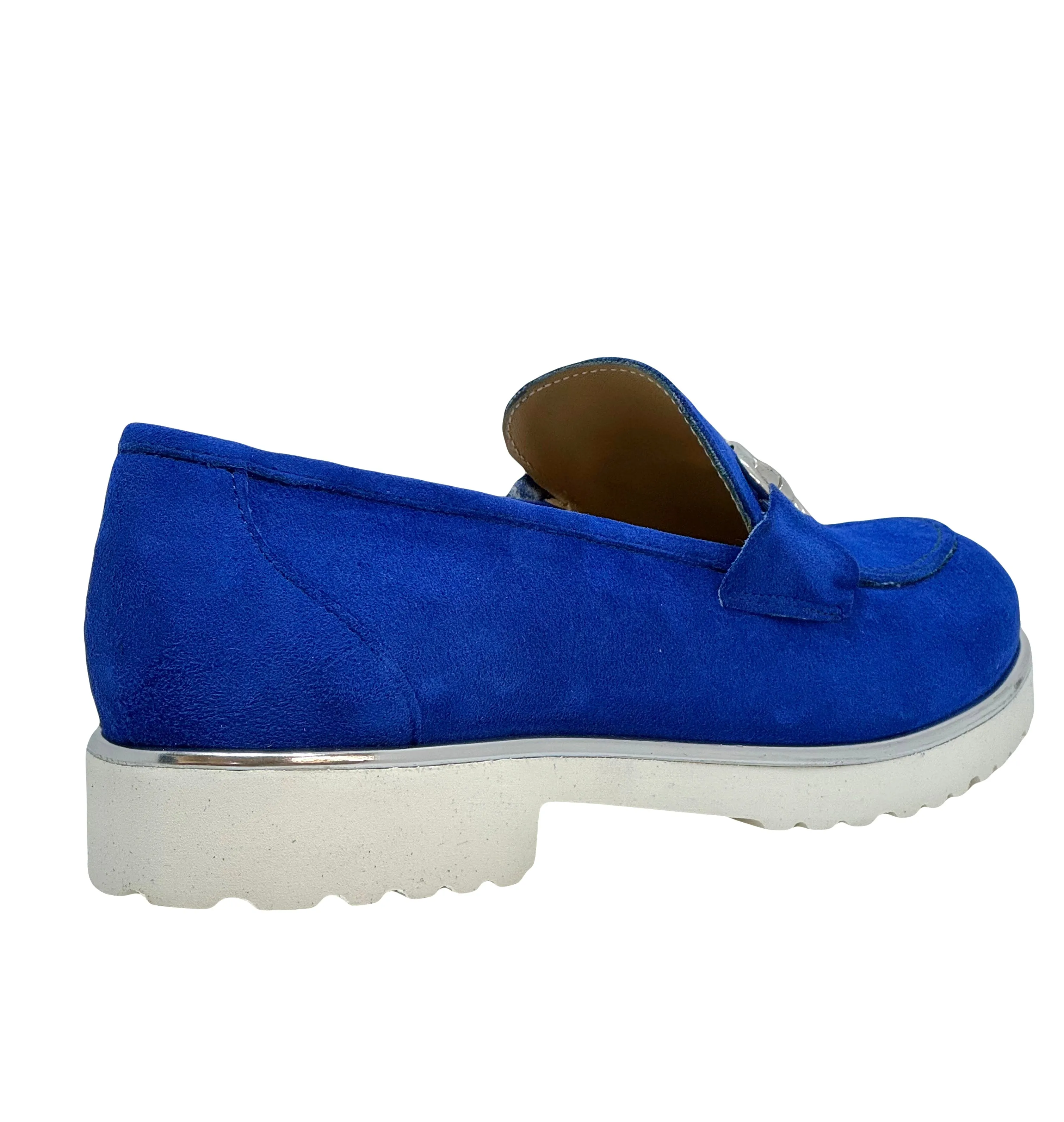 HB Ladies Suede Trim Moccasin