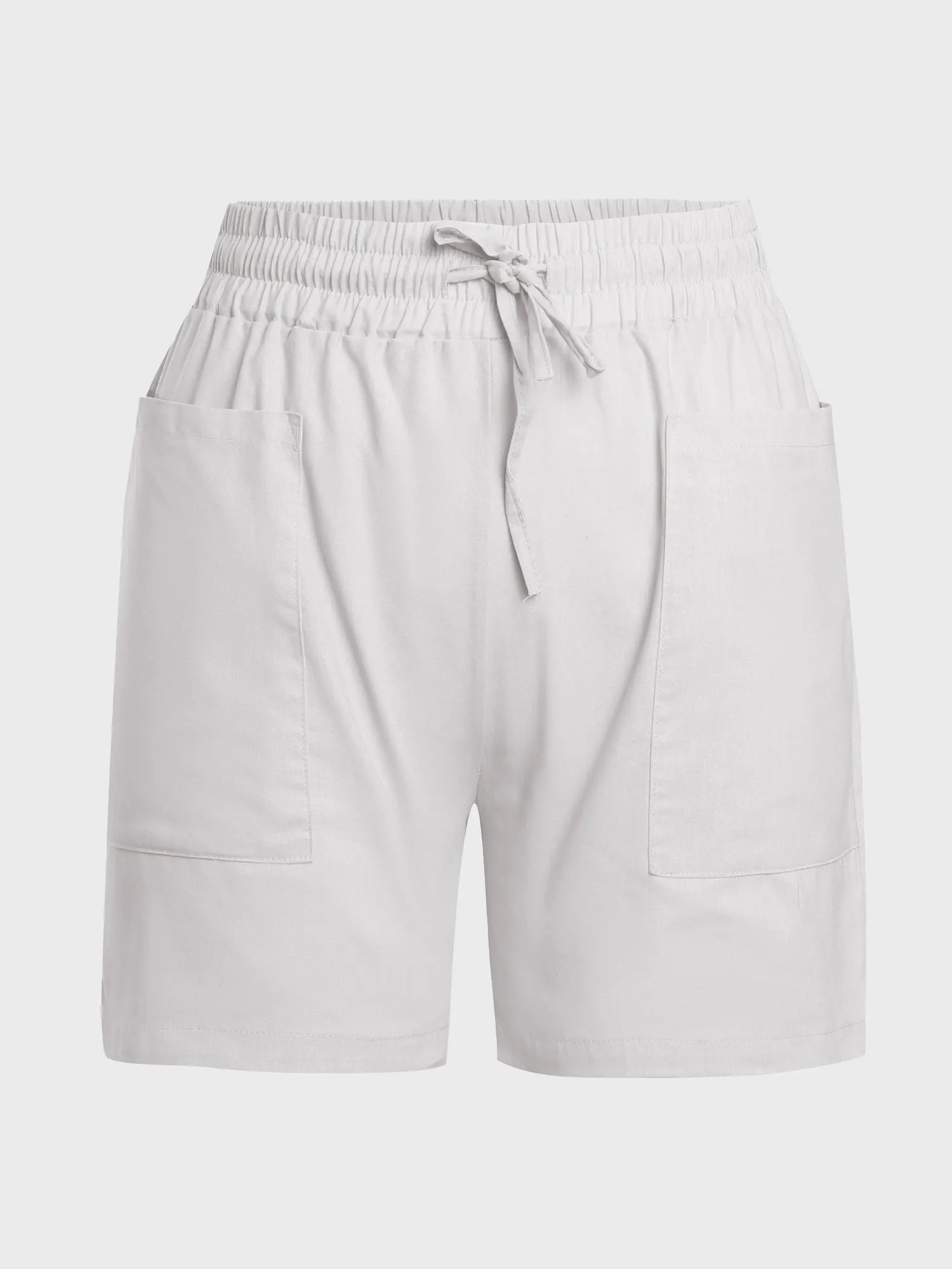 High Waist Linen Shorts