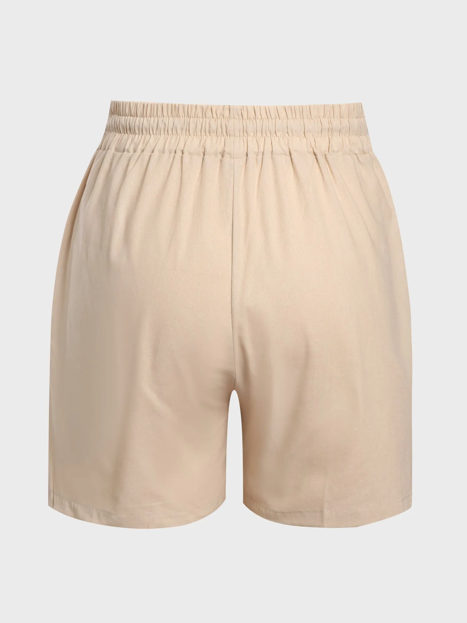 High Waist Linen Shorts