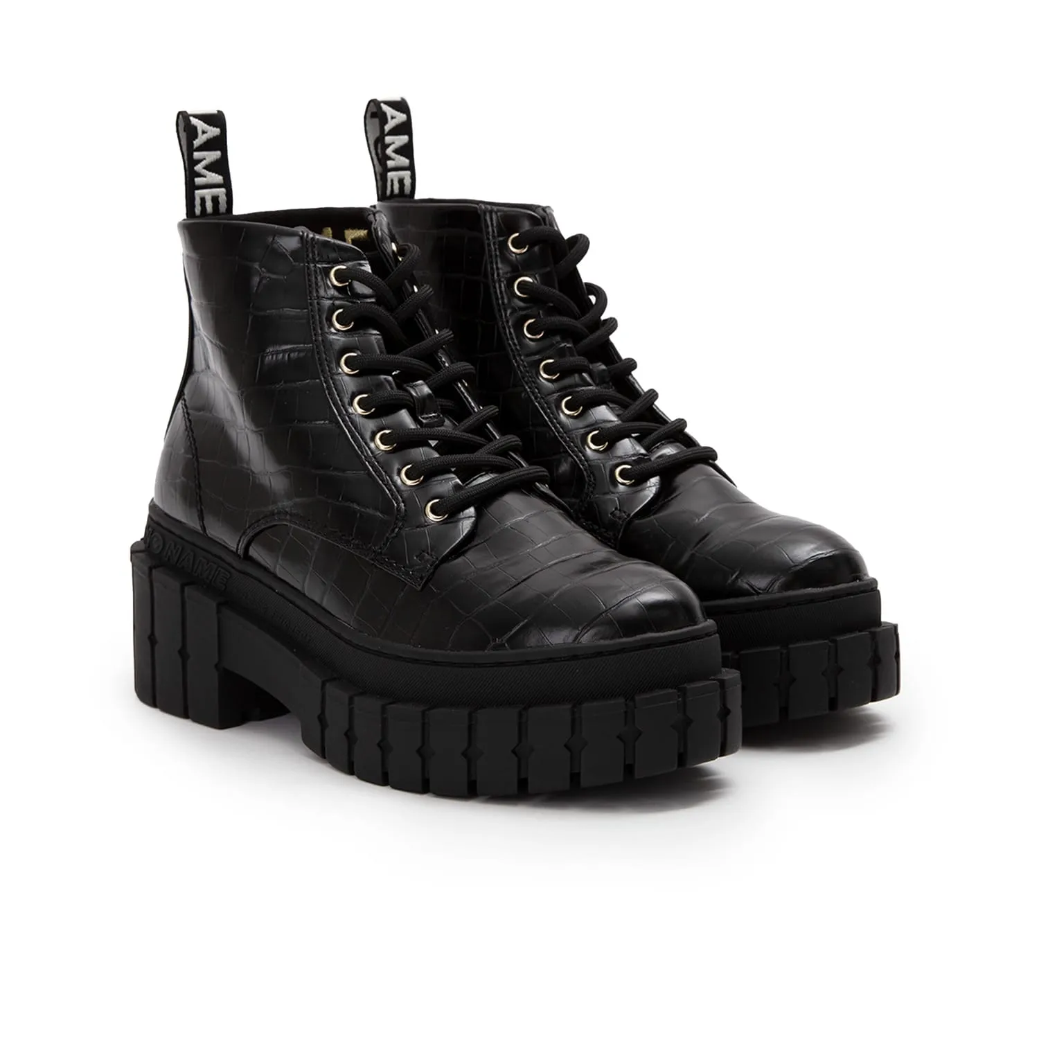 Kross Croco Black Low Boots