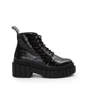 Kross Croco Black Low Boots