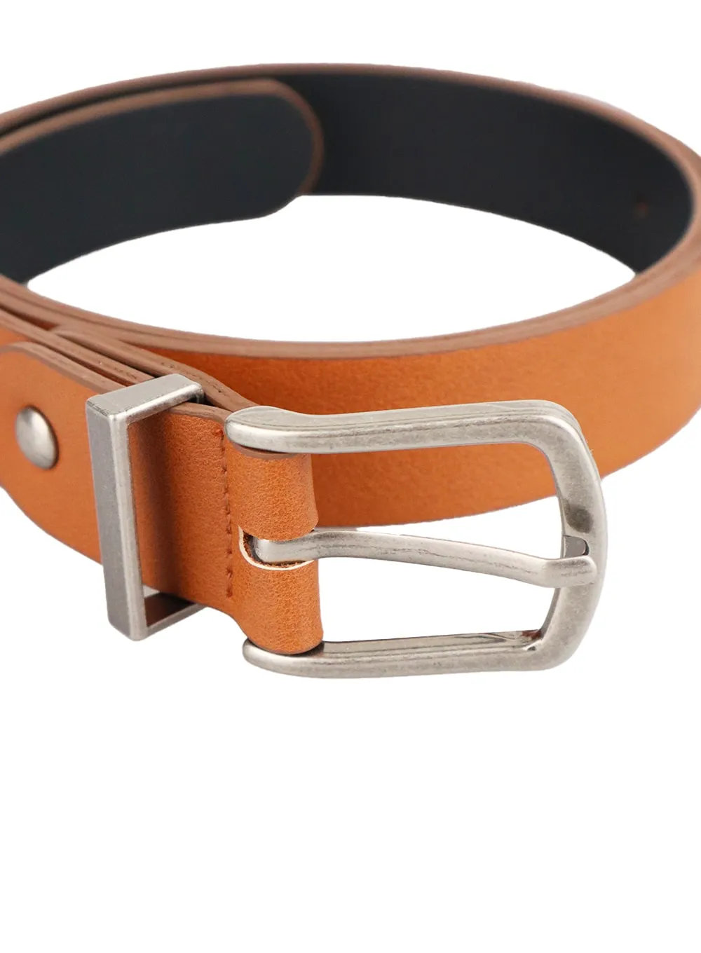 Men's Basic Faux Leather Belt IA401