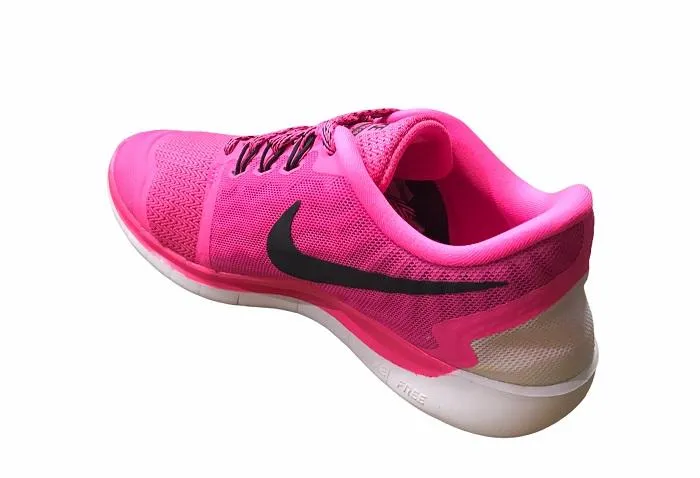 Nike girls gym shoe Free 5.0 GS 725114 600 pink pow-black