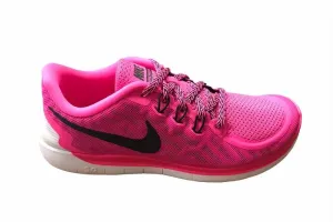 Nike girls gym shoe Free 5.0 GS 725114 600 pink pow-black