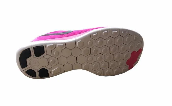 Nike girls gym shoe Free 5.0 GS 725114 600 pink pow-black