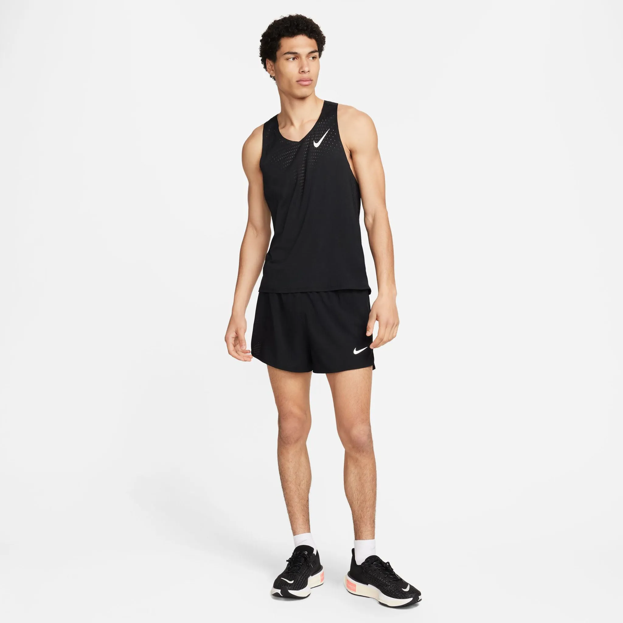 Nike | Men's AeroSwift Dri-FIT ADV Running Singlet - Black/Summit White