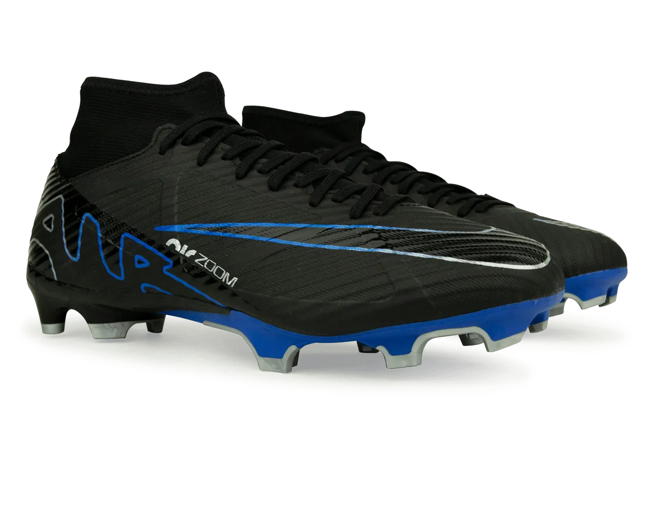 Nike Men's Zoom Mercurial Superfly 9 Academy FG/MG Black/Blue