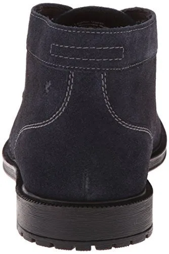 STACY ADAMS MEN'S DABNEY CHUKKA BOOT, NAVY SUEDE, 13 W US