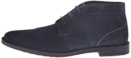 STACY ADAMS MEN'S DABNEY CHUKKA BOOT, NAVY SUEDE, 13 W US