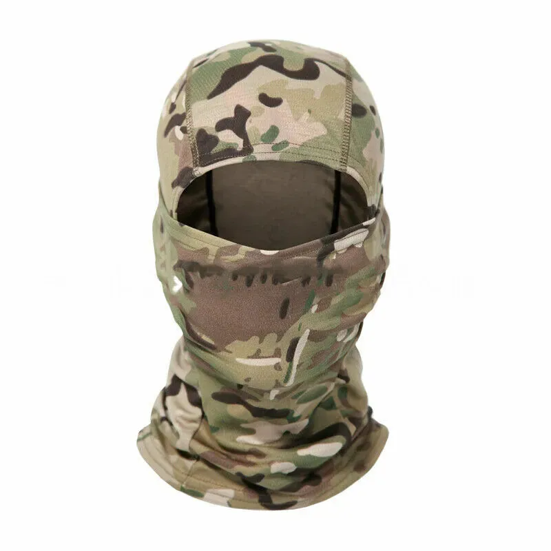 Tactical Hunting Balaclava Snood Mens Scarf Hood Neck Tube Face Mask Camo