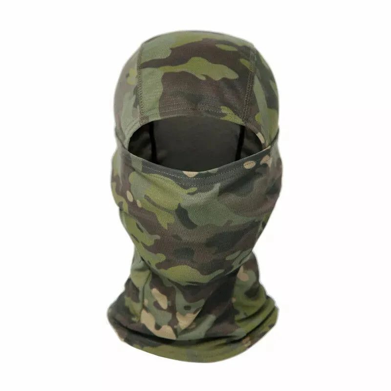 Tactical Hunting Balaclava Snood Mens Scarf Hood Neck Tube Face Mask Camo