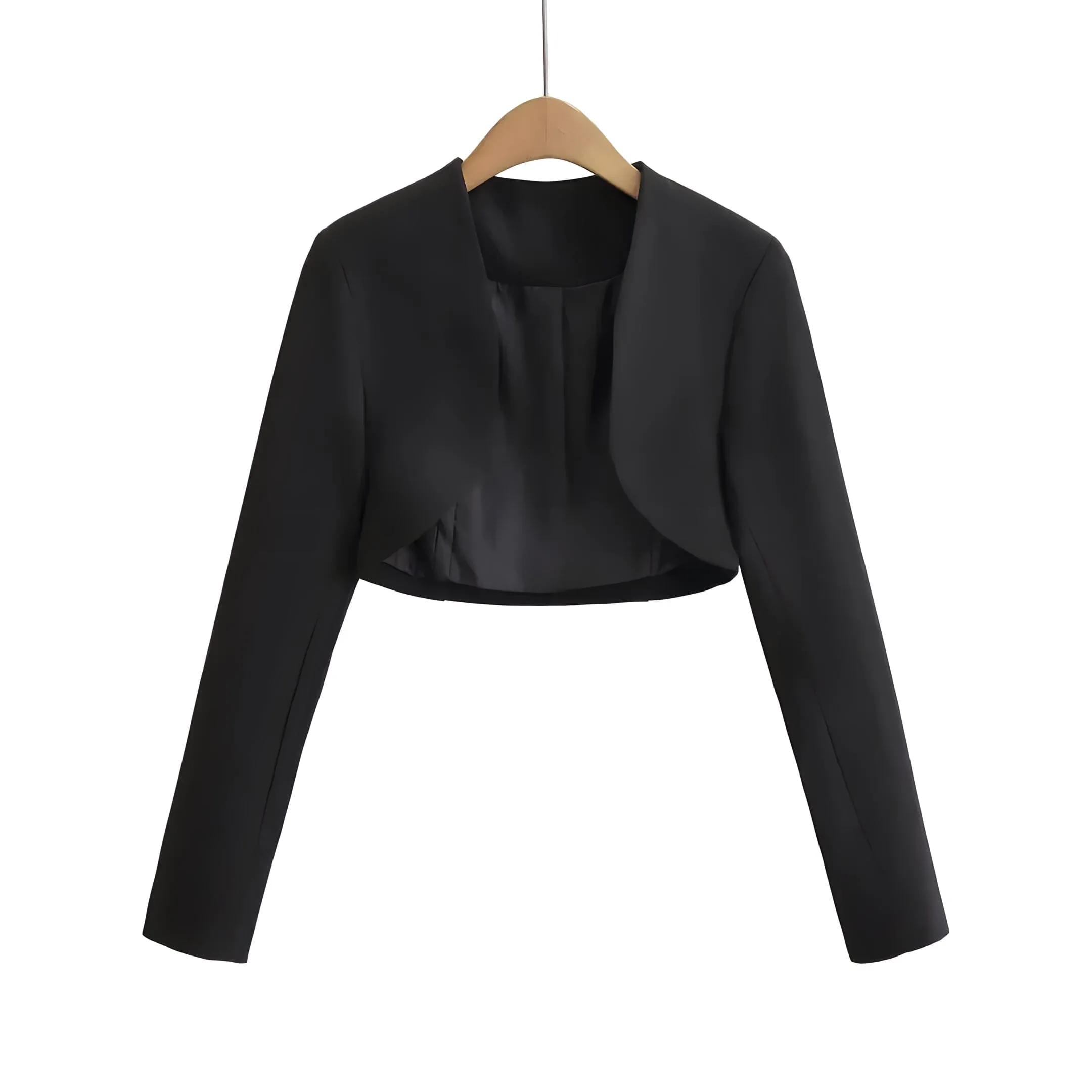 The Vivienne Long Sleeve Cropped Blazer - Multiple Colors