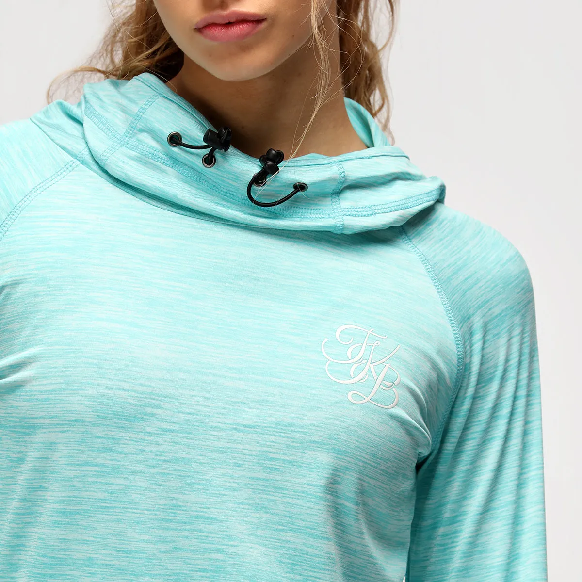 TKB Ocean Blue Cowl Neck Hoodie