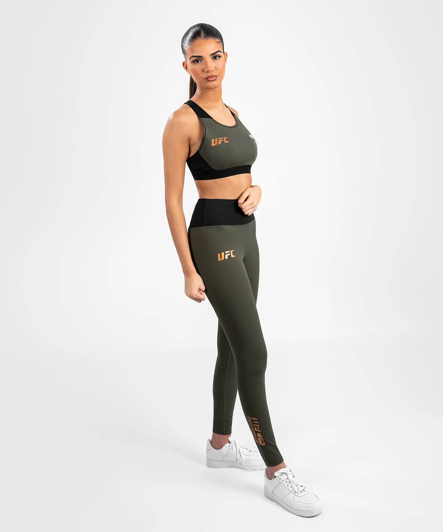 UFC Adrenaline by Venum Fight Week  Women’s Performance Tight - Khaki/Bronze