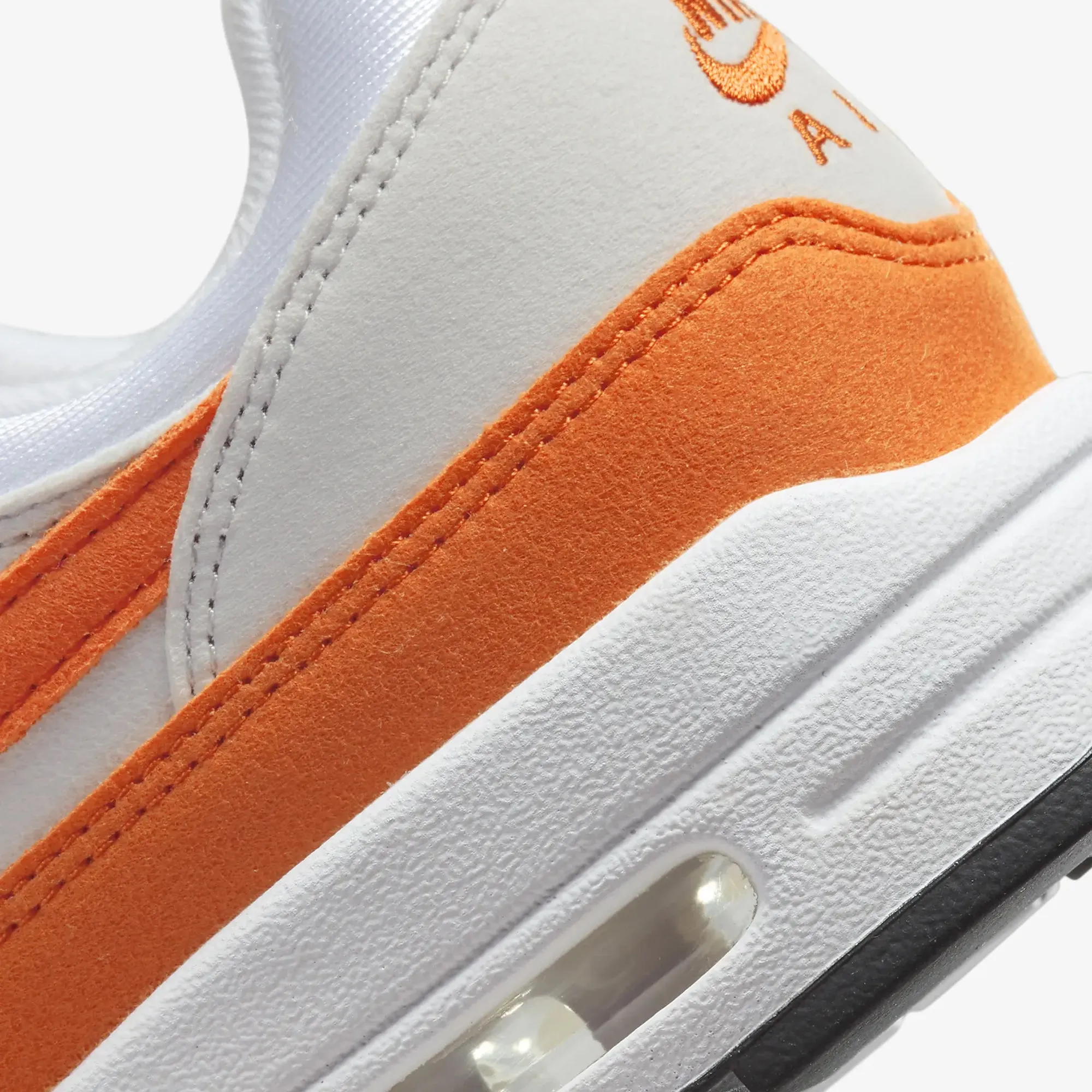 WMN'S AIR MAX 1 'NEUTRAL GREY/SAFETY ORANGE-WHITE-BLACK'