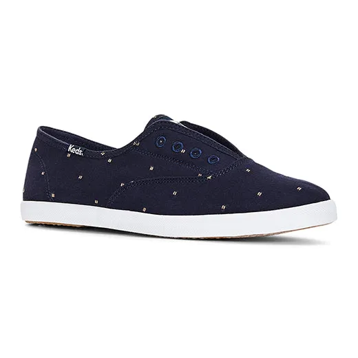 Women's Chillax Eyelash Stitch Sneaker Navy / Oatmeal (WF67383)